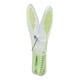 image 4 of JVL Grey Peg Basket with 48 Soft Touch Leaf Clothes Pegs,  Assorted Colours