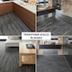 image 9 of NOVECRAFTO Self Adhesive Floor Planks | 36x5.98in (91.4x15.2cm) Each | Peel & Stick Vinyl Flooring | Dark Shadowline Flow Wood Effect | Waterproof DIY Tiles | Black | 4.17 sqm