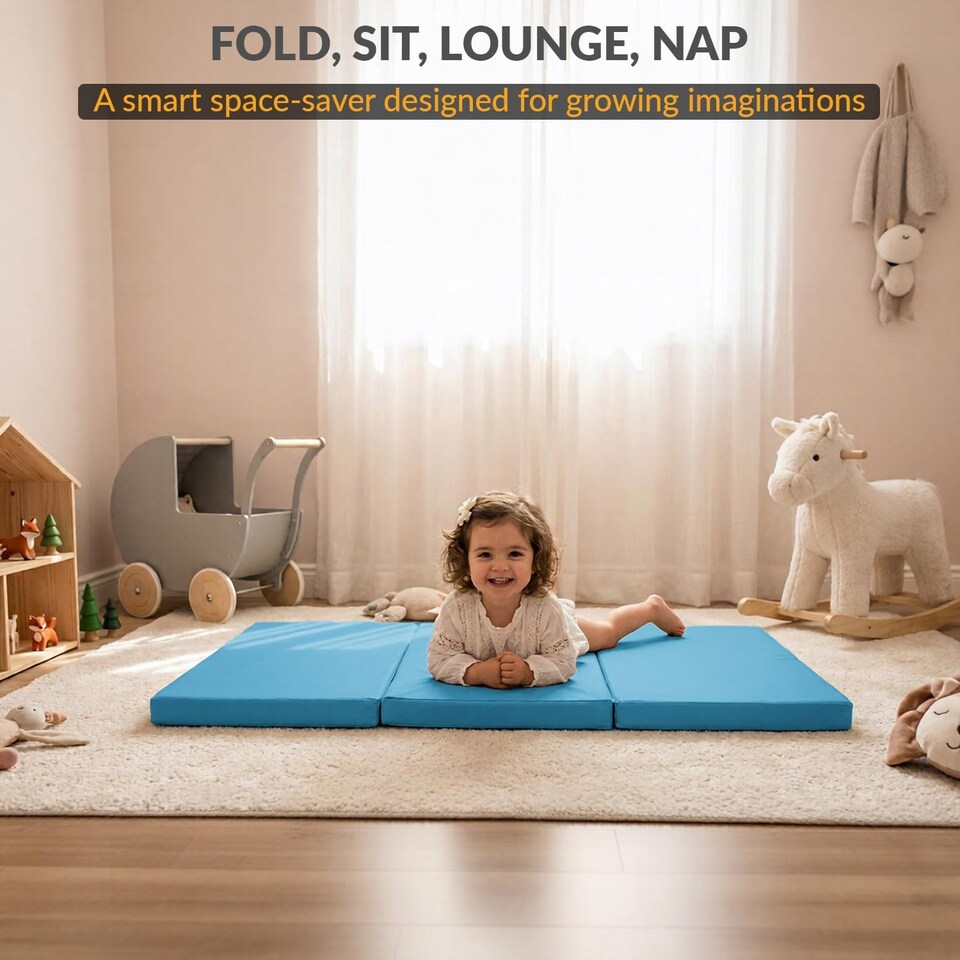image 1 of Tri Fold Fold Out Z Bed Futon Sofa Chair Mattress