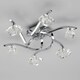 image 4 of BHS Bella 6 Light Flush Ceiling Light, Chrome