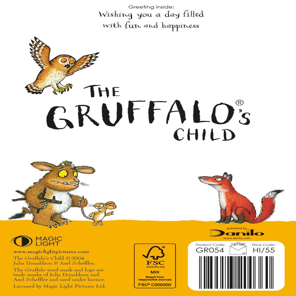 image 1 of The Gruffalo Spotted Birthday Card
