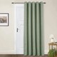 image 2 of Amberley Eyelet Thermal Door Curtain 66" x 84" - Sage