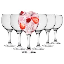 LAV Misket Gin & Tonic Glasses - 645ml - Clear - Pack of 6