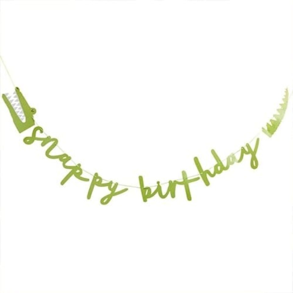 Snappy Birthday Cardboard Letter Banner 200cm