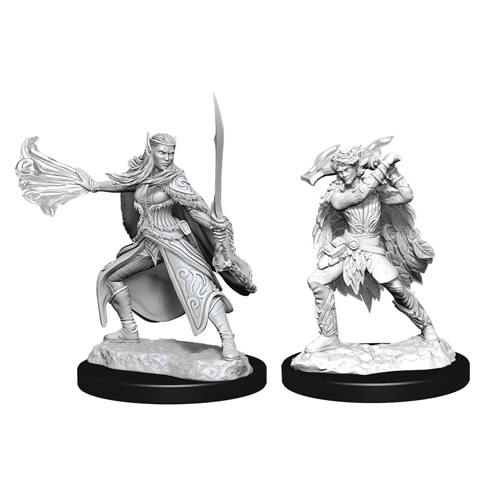 D&D: Nolzur's Marvelous Unpainted Miniatures (Wave 15): Winter Eladrin & Spring Eladrin - Brand New