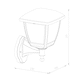 image 7 of CGC NOVA Large Black Outdoor Wall Lantern Light, IP44 Polycarbonate, Clear Diffuser, E27 Socket