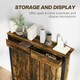 image 4 of HOMCOM Small Radiator Cover with Drawer and Vertical Slats 88.5 x 19 x 93cm