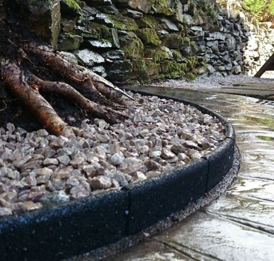 image 1 of Pack of 25 x 1m Flexi Border Garden Edging in Black | Black | 25