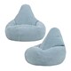 image 1 of icon Dalton Kids Beanbag Corduroy Light Blue Set of 2 Blue