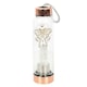 image 1 of Something Different Luna Moth Clear Quartz Water Bottle - Clear/Brass - One Size Clear | One Size