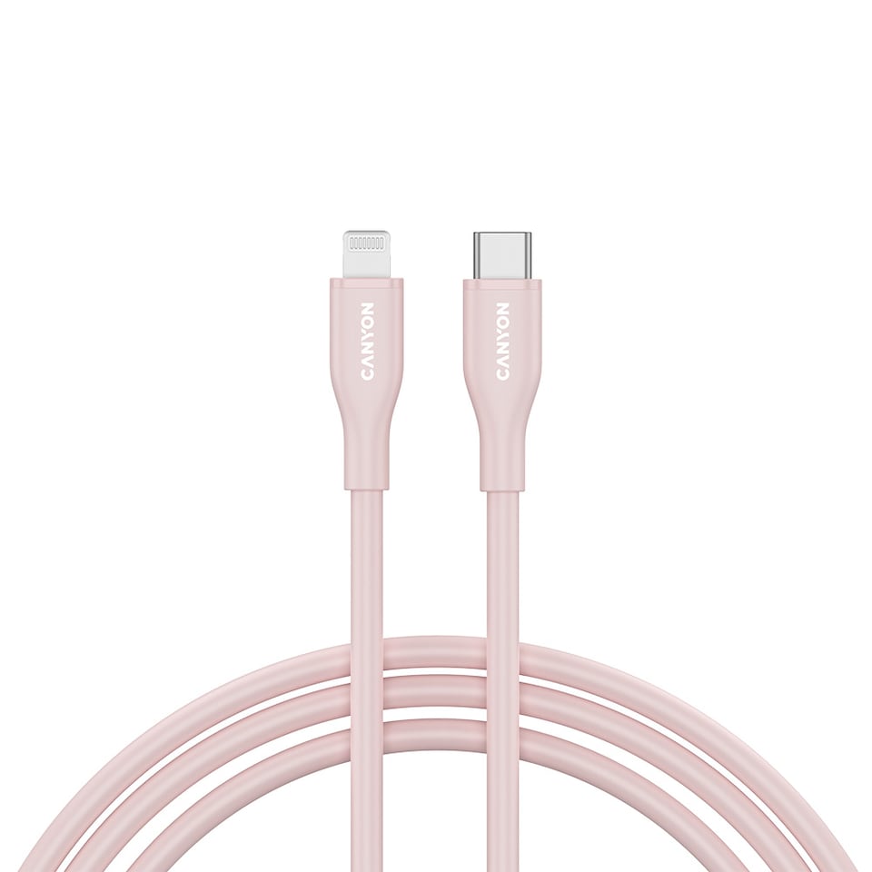 image 1 of Canyon Cable Clnm60 C-L 60W Mfi 1M Silicon Pink