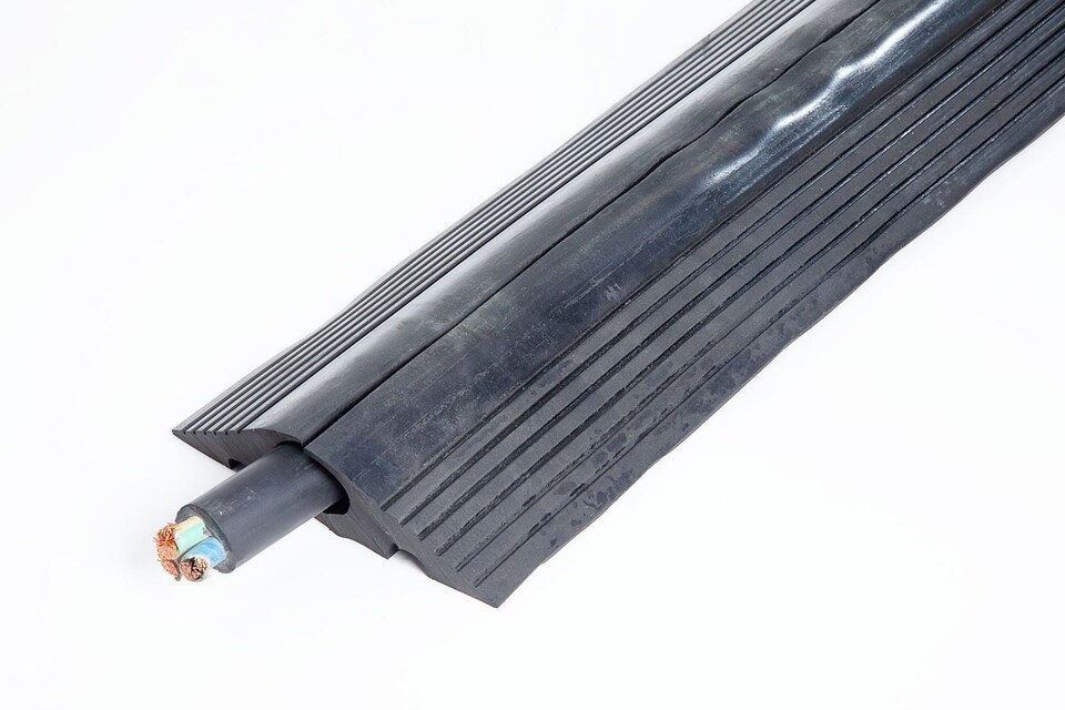 image 1 of The Ramp People Outdoor Cable Protector Rubber | 2000kg Capacity | 40mm Cable Diameter | Pedestrian & Cars