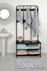 image 2 of Geometric Design Non-Slip Bath Mat - Grey