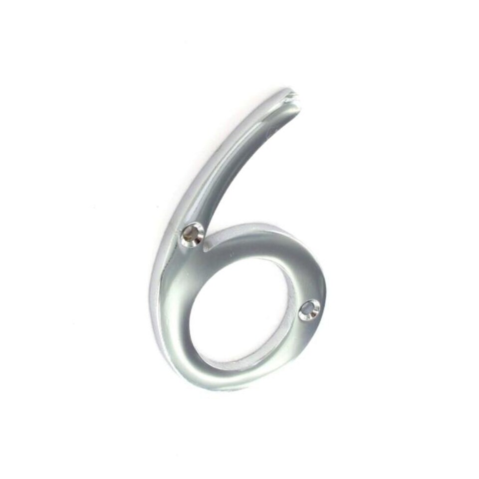 Securit 6 Chrome Door Number - Chrome - 75mm
