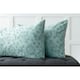 image 4 of Belledorm Flora Jacquard Duvet Cover Set - Duck Egg Blue - Superking