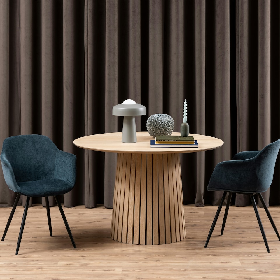 image 1 of Christo Round Dining Table in White Oak