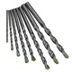 image 5 of Masonry Twist Drill Bit Set 8pc Metric & Imperial Size Metal Wood Brick 3mm - 10mm