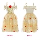 image 5 of Golden Princess Costume Gold Dress, Frilled Skirt & Rose Details | Gold | XL