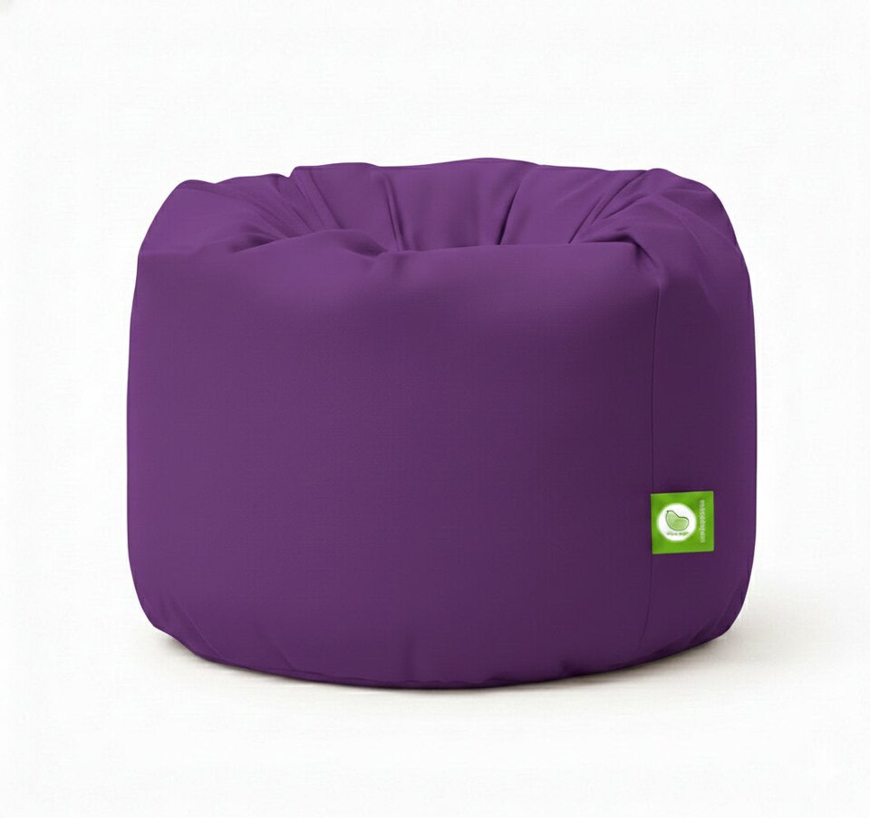 image 1 of Bean Lazy Regal Purple Cotton Bean Bag Teen and Adult Size