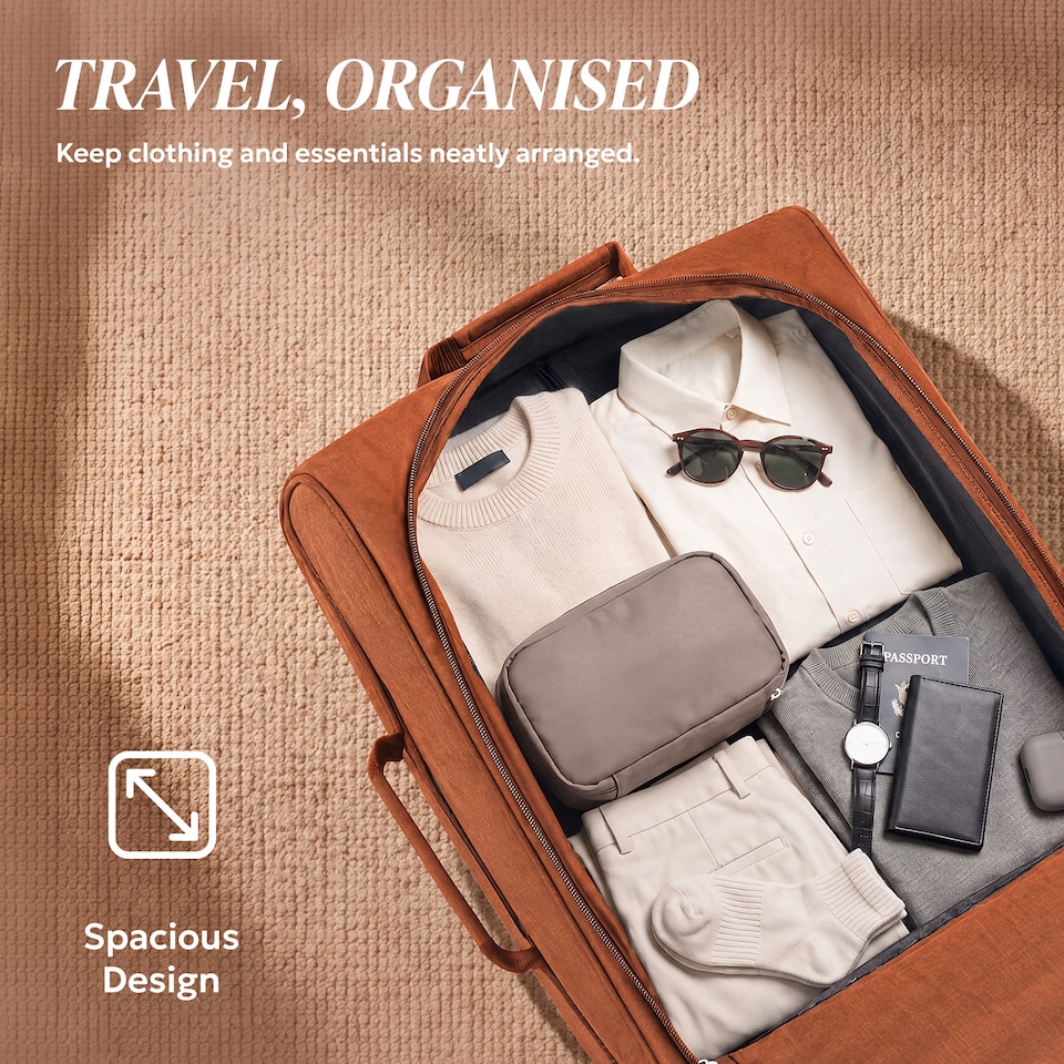 image 1 of Lugg Single Trolley Soft Cabin Bag 45x36x20cm Lightweight Hand Luggage