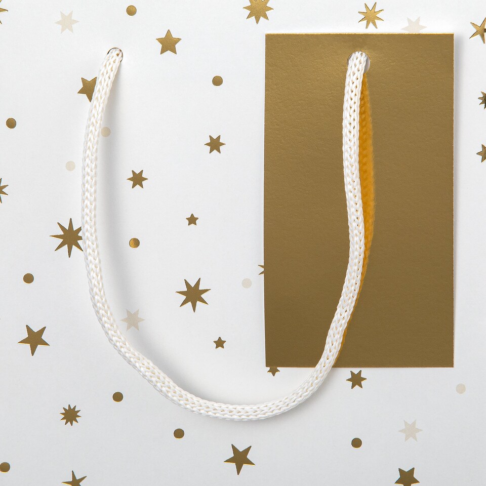 image 1 of Hallmark Pack Of 3 Bottle Bags - Gold Stars