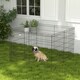 image 2 of PawHut 8-Panel DIY Dog Pen with Door for Indoor/Outdoor Use, 91cm High