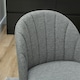 image 9 of HOMCOM Set of 2 Dining Chairs with Shell Backrest and Padded Seat Grey