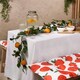 image 1 of OHS Natural Home Fireplace Table Decor Artificial Orange Garland, 180cm - Orange