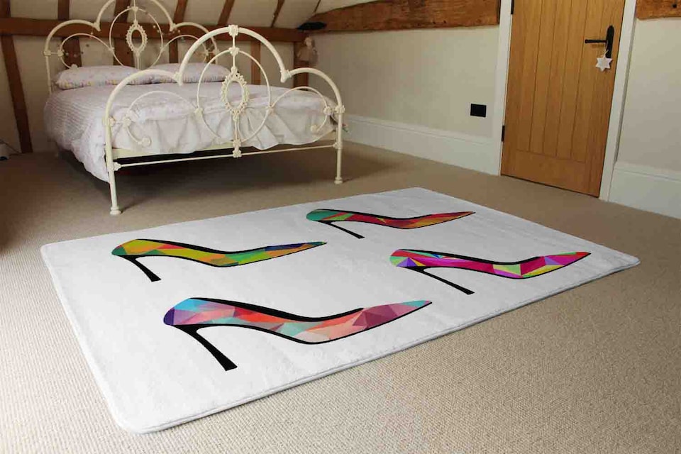 image 1 of Geometric High Heels Rug | Multi
