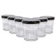 image 1 of Argon Tableware Glass Jam Jars with Lids - 30ml - Pack of 6