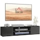 image 1 of HOMCOM Floating TV Unit for 60" TVs W/ Shelves and Cabinets, Grey