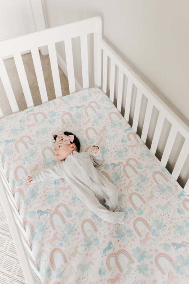 image 1 of Copper Pearl Premium Elasticised Cot Sheet Whimsy