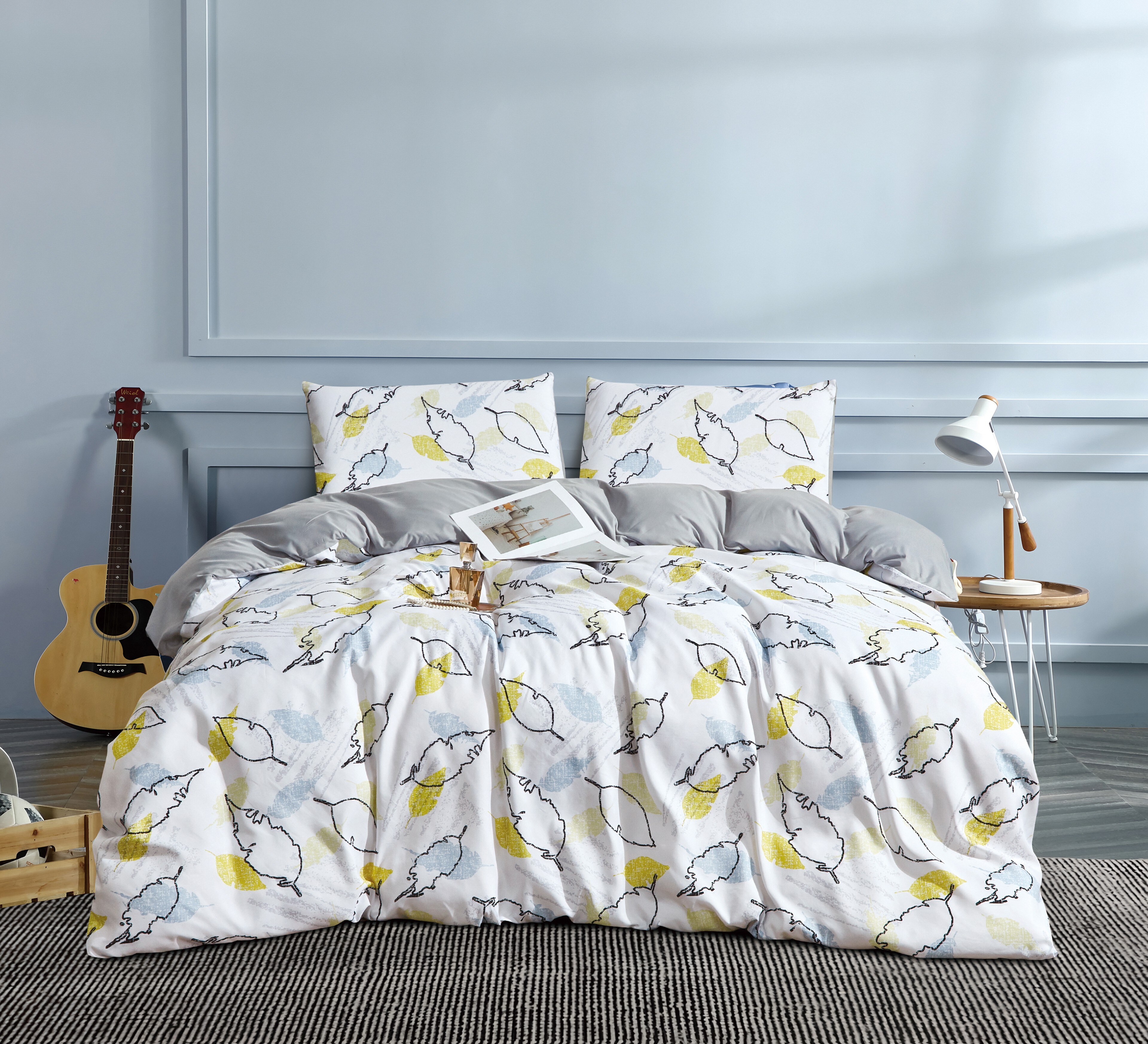 Ezysleep Willow Floral Printed Duvet Set - Duvet Cover And Matching Pillowcases | Multi