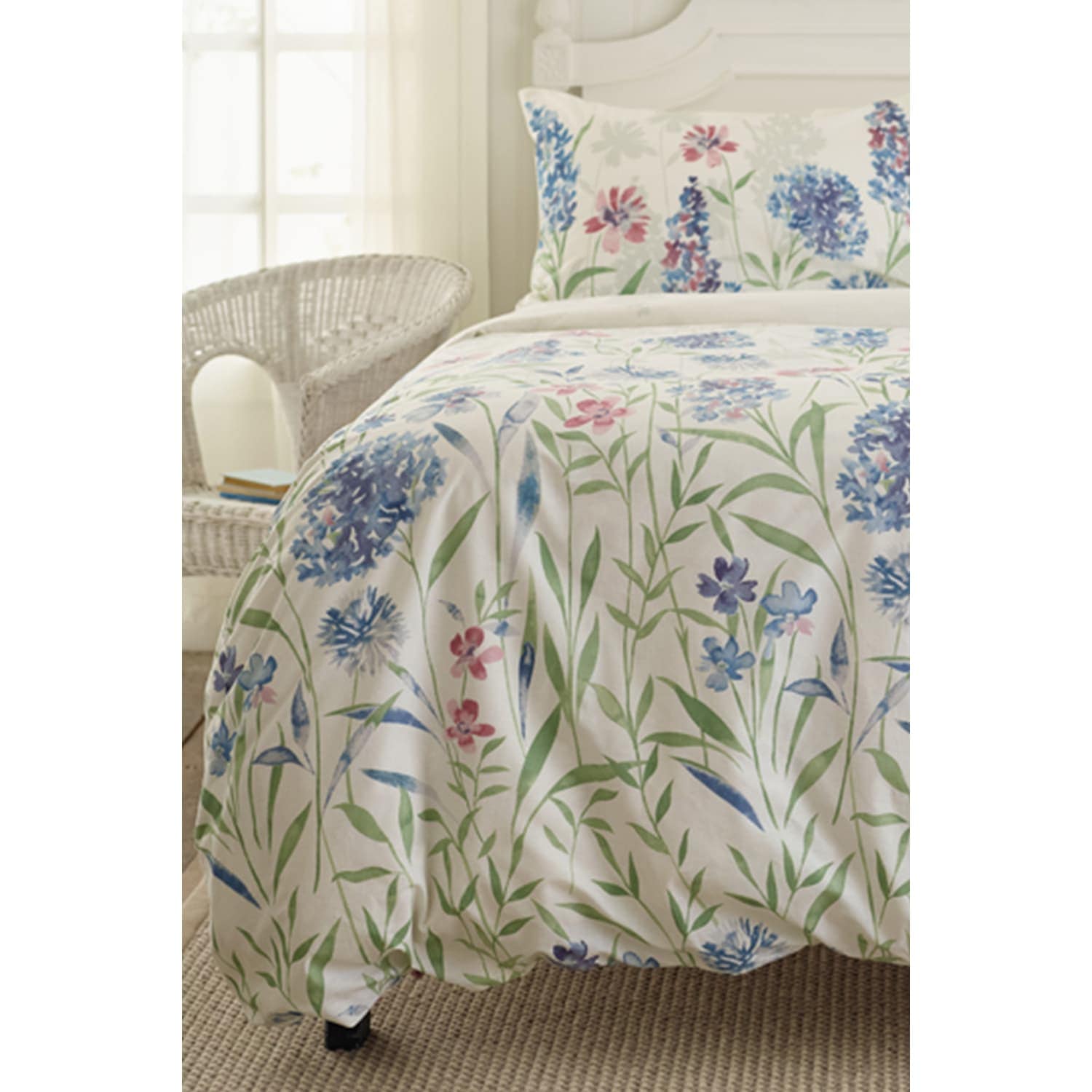 Soft 100% Cotton Duvet Cover Bedding Set Provence