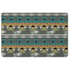 Tribal art, Egyptian vintage ethnic silhouettes (Placemat)