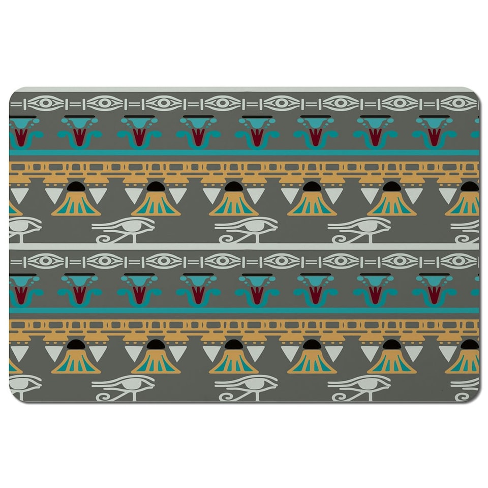 image 1 of Tribal art, Egyptian vintage ethnic silhouettes (Placemat)