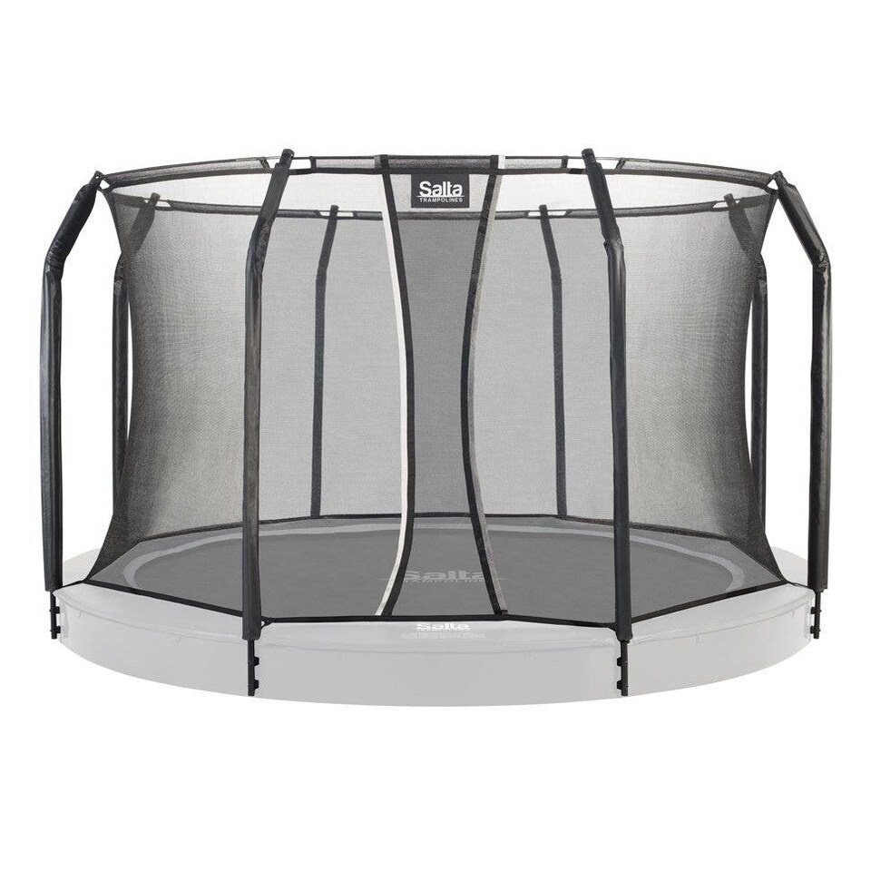 image 1 of 8ft Salta Royal Baseground Round Trampoline with Enclosure, Black