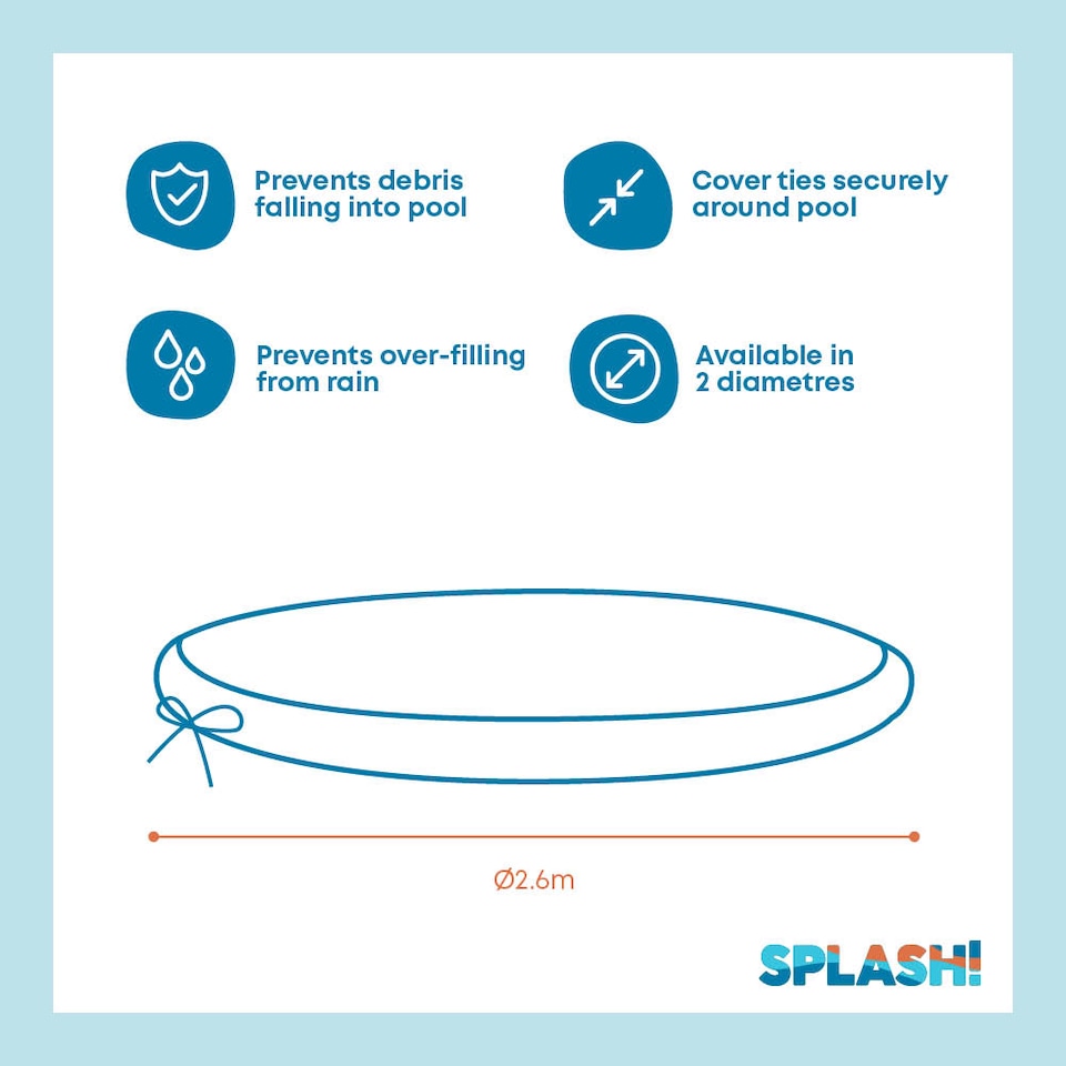 image 1 of AquaRing Pool Cover 8ft