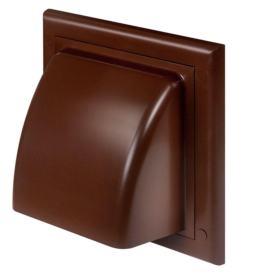 image 1 of 125mm Brown Vents Ventilation Grate Covering Return Flap ABS Outer Cover | Brown