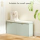 image 8 of HOMCOM Shoe Storage Bench with Cushion and Flip-Drawer White