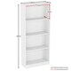 image 8 of Vida Designs Cambridge 4 Tier Large Bookcase Display Storage, White