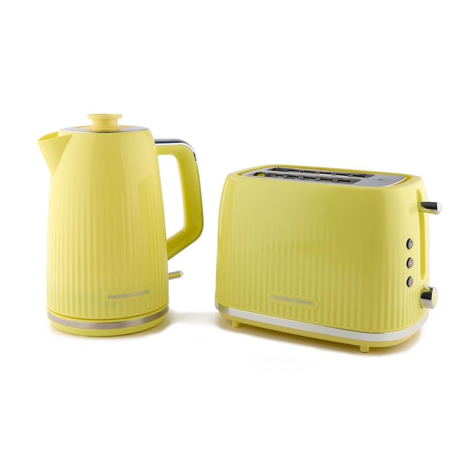 image 1 of Hamilton Beach Miami Kettle & Toaster Set Banana Split