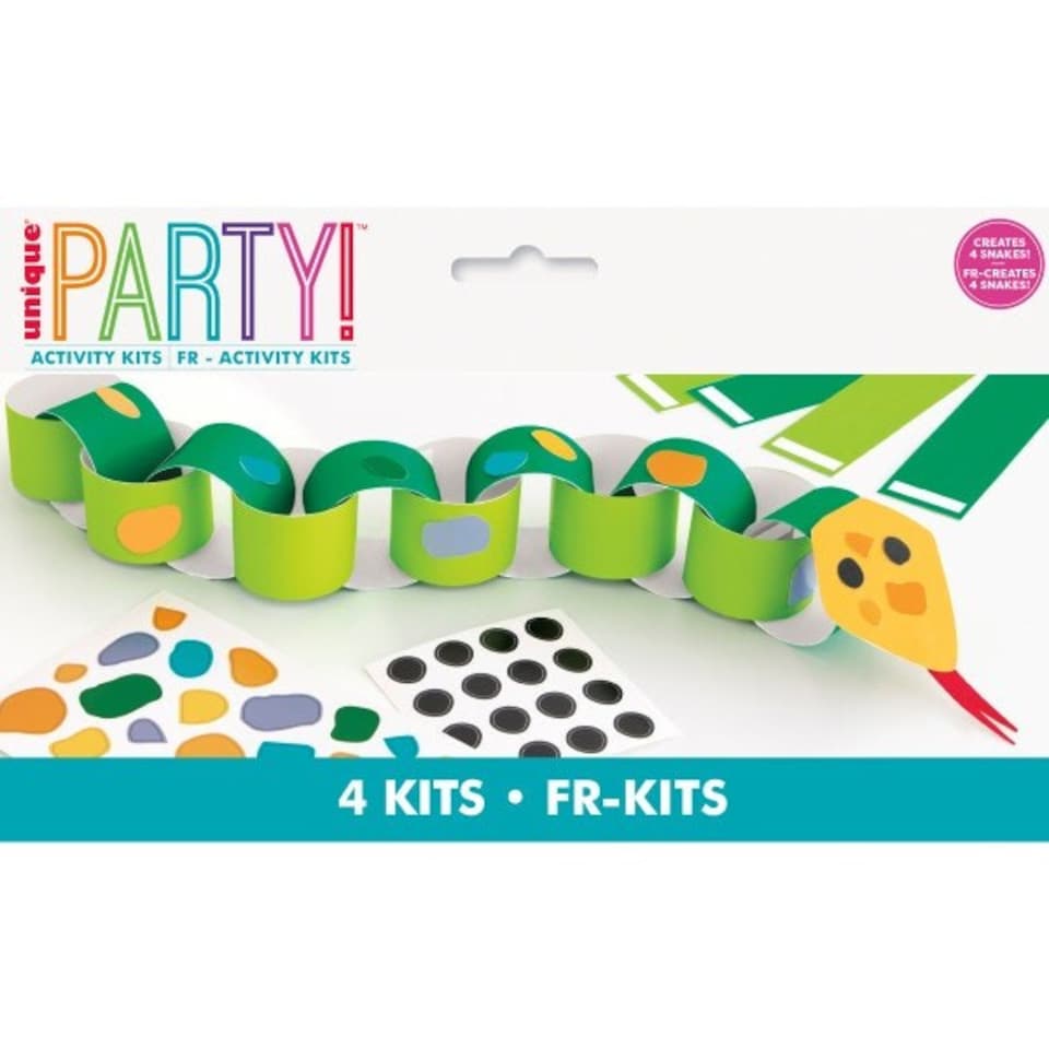 image 1 of Snake DIY Paper Chain Craft Kit for 4