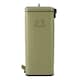 image 5 of Charles Bentley 30L Square Retro Kitchen Pedal Bin Sage Green