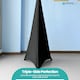 image 5 of Triple Sided Stretch Tripod Speaker DJ Stand Cover with Loop - 1pc