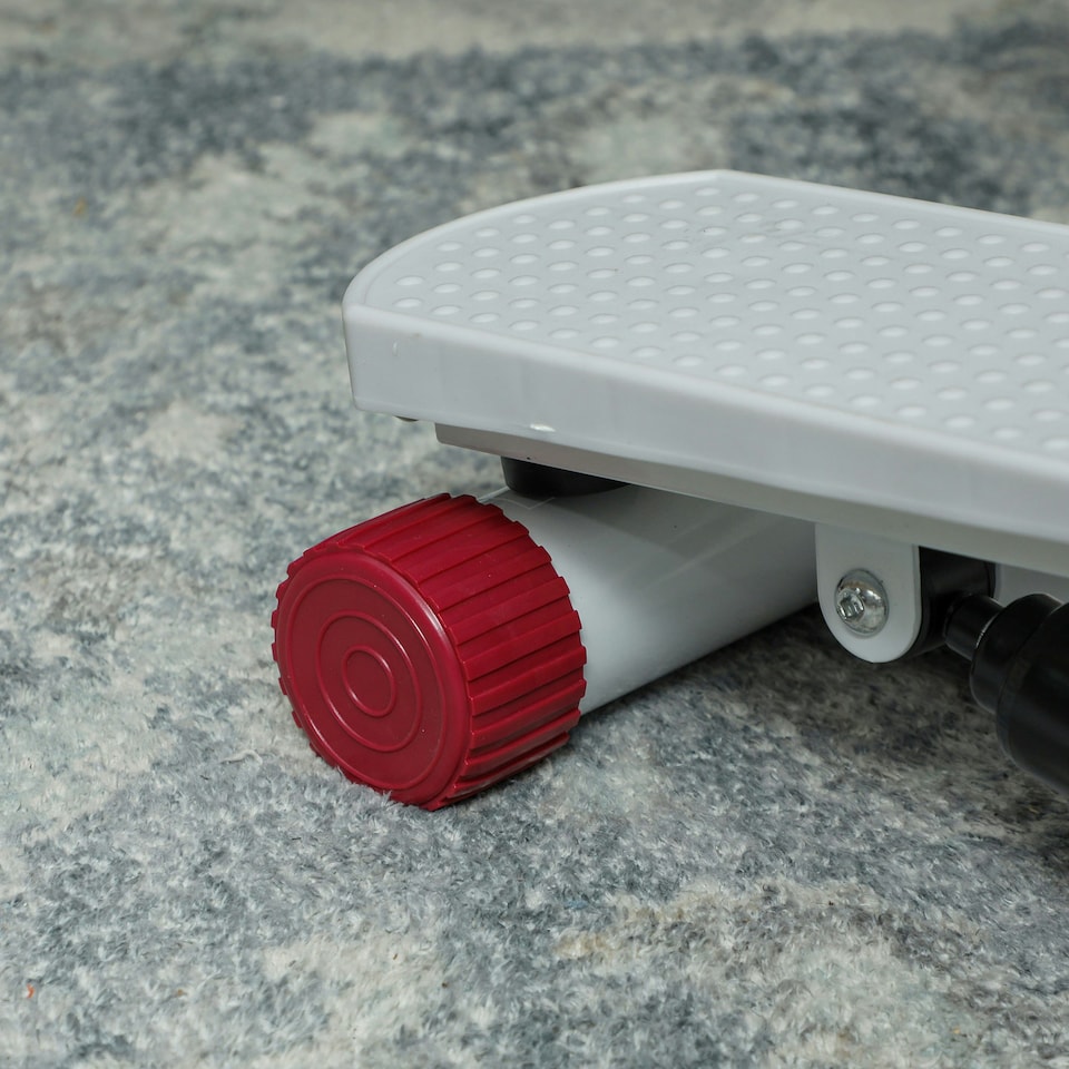 image 1 of SPORTNOW Mini Stepper Machine with LCD Monitor, Non-Slip Pedals, Grey