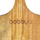 image 4 of BobbyQ 30cm Wooden Pizza Peel - Large Food Board Serving Transfer Platter with Paddle Handle
