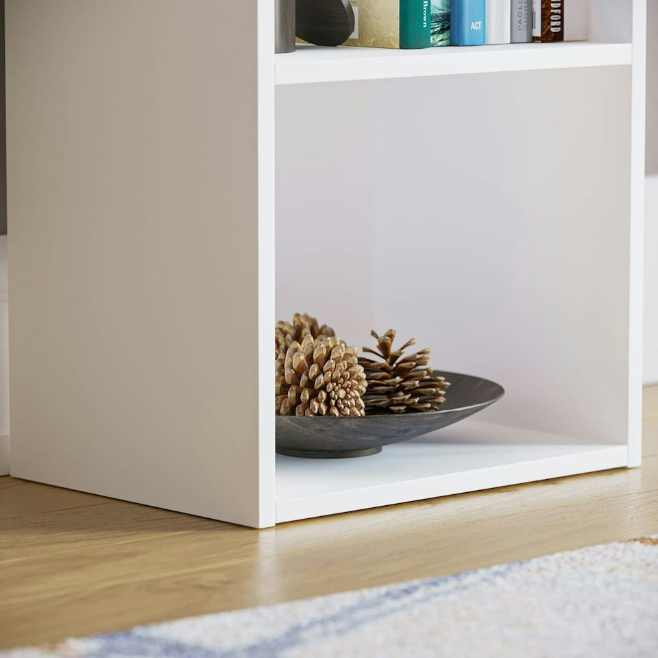 image 1 of Vida Designs Oxford 4 Tier Cube Bookcase Display Storage, White