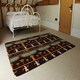 image 3 of Orange & Black Hieroglyphs (Rug) Orange | Large: 140x200cm