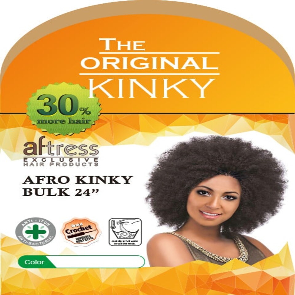 image 1 of Aftress Syn Afro Kinky Bulk 24" Multi | 280 | 24 inch